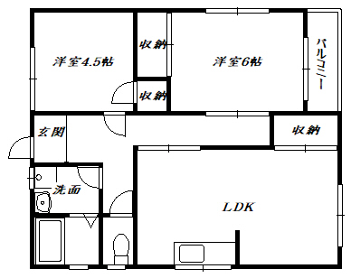 百楽マンションの間取り