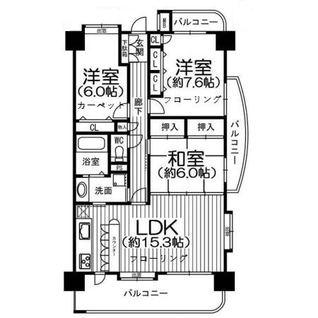 ネオハイツ南二番町の間取り