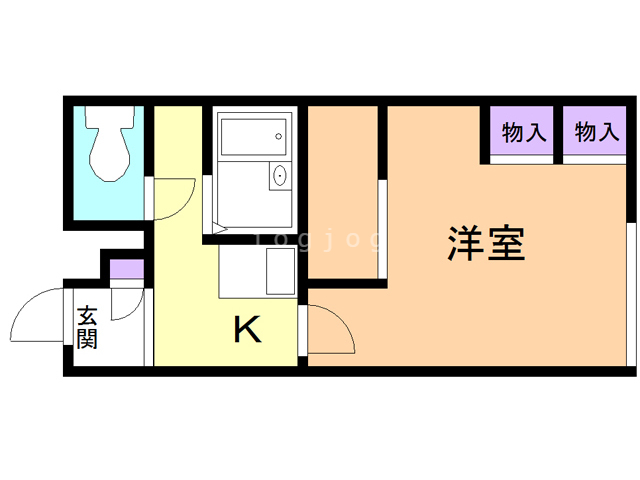 レオパレスナカマチの間取り