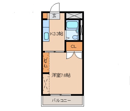 【第一コーポグリーンの間取り】