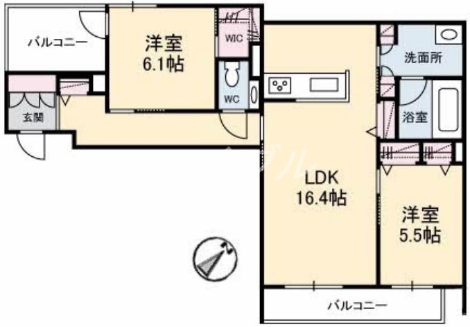 フィル（シャーメゾン・ホテルライク仕様）の間取り