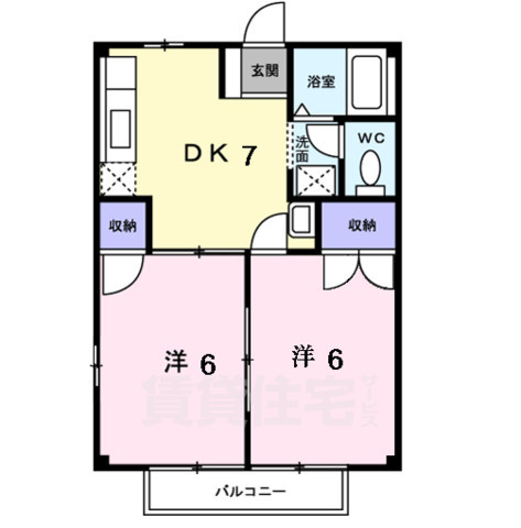 ドミール立野の間取り