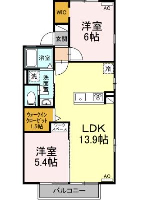 サンフラワー　A棟の間取り