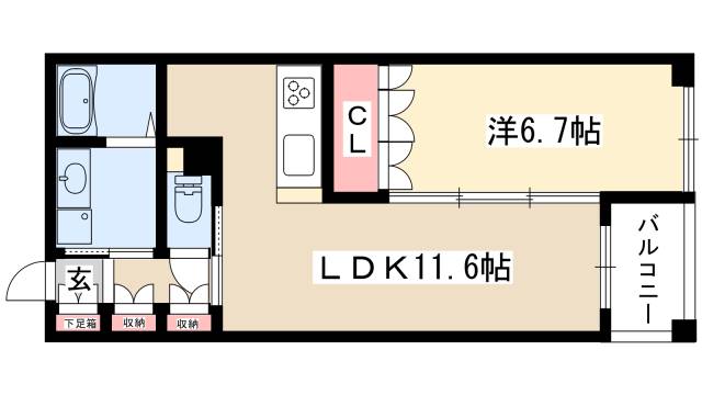 パークアクシス白壁の間取り