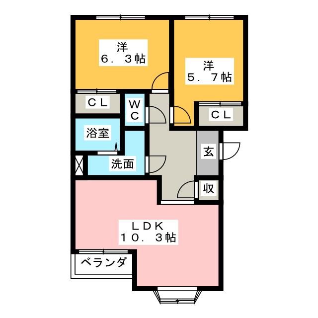 ビューフォートIIの間取り