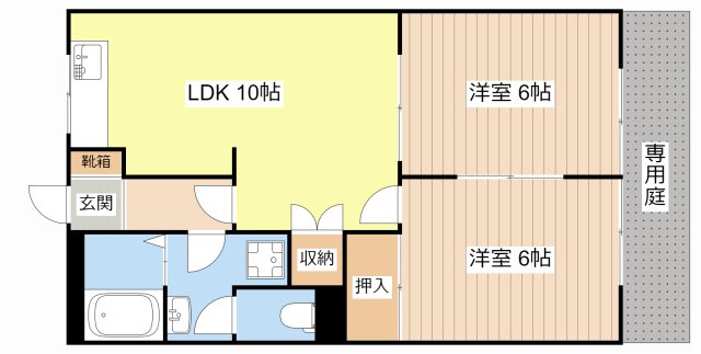 湖南市三雲のアパートの間取り