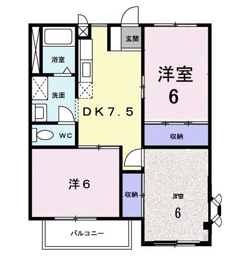 ファミーユ熊ノ前Ａの間取り