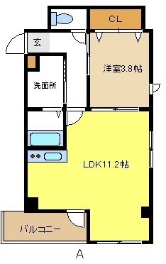 名古屋市天白区向が丘のマンションの間取り