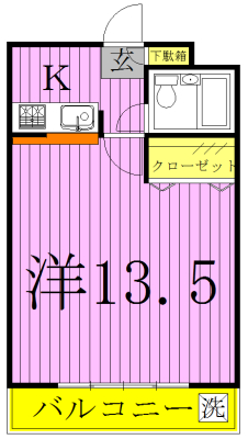 三建ハイツ新松戸IIの間取り