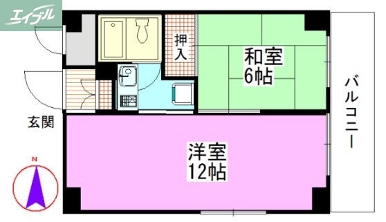 チュリス幸町の間取り