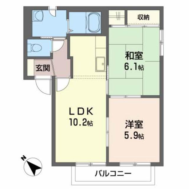 カステ－ロ才天の間取り