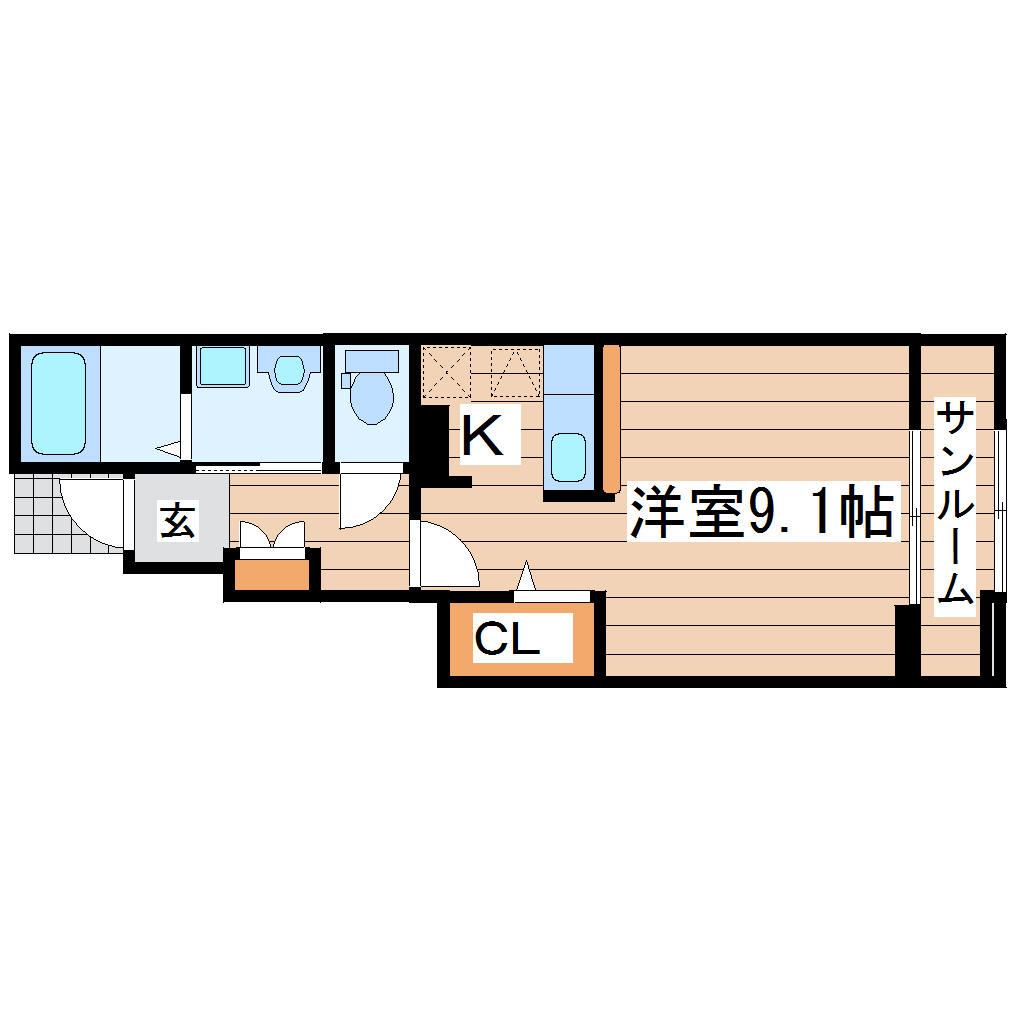 サンライズ飯野坂の間取り