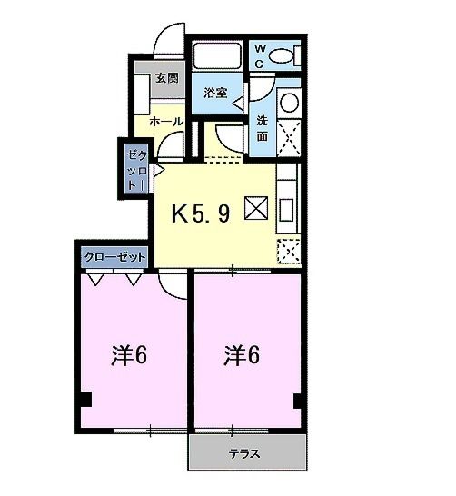 セントレア小野Ａの間取り