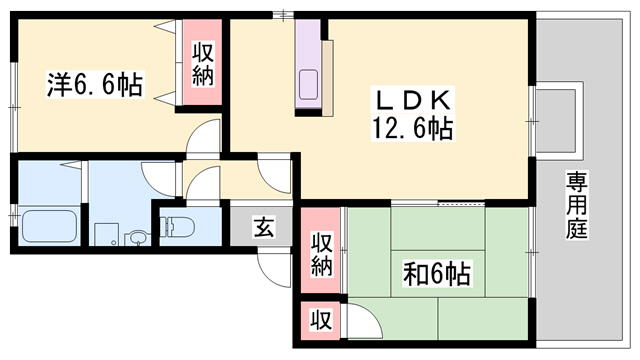 プレミールII棟の間取り