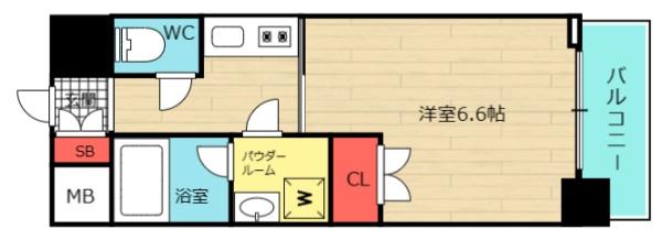 アスヴェル江戸堀の間取り