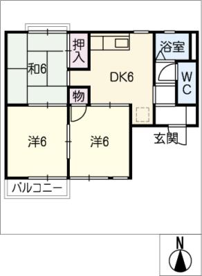 コーポラスサンＡの間取り