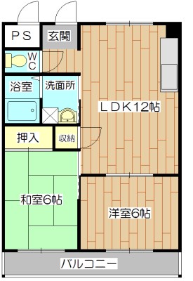 第２大和コーポの間取り