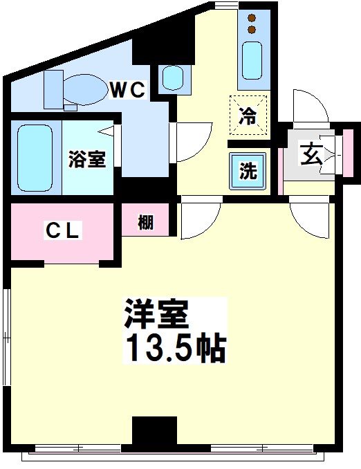 渋谷区幡ヶ谷のマンションの間取り