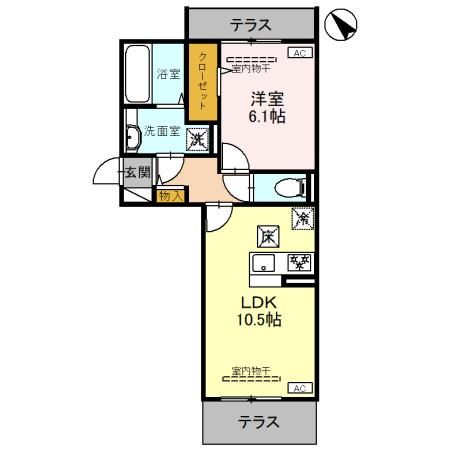 D-ROOM歌川町の間取り