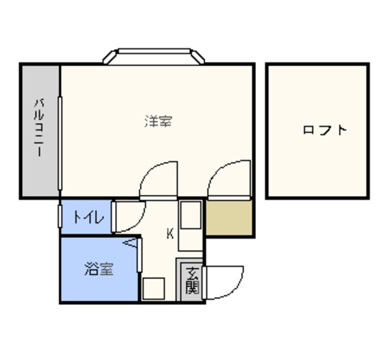 【レディバッグ六本松の間取り】