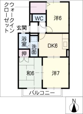 サニーコートＢ棟の間取り