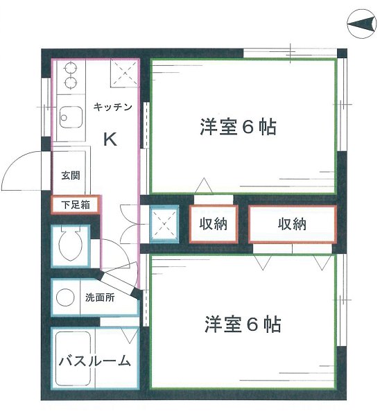 コーポ若葉の間取り