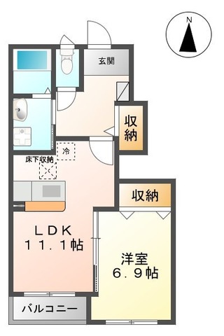 サンセットヒル東郷Ｃ棟の間取り