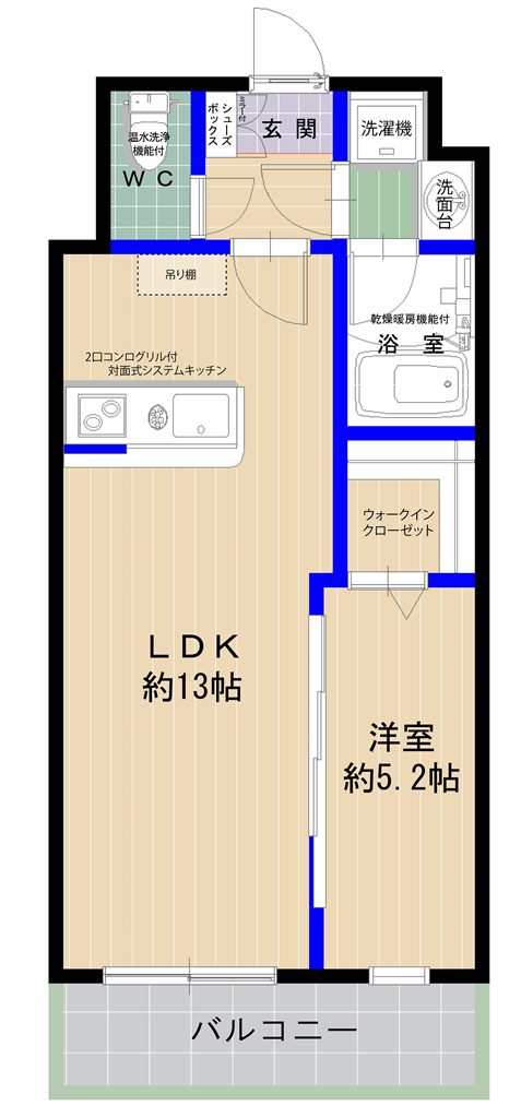 エムビルデベロップコアVIの間取り写真