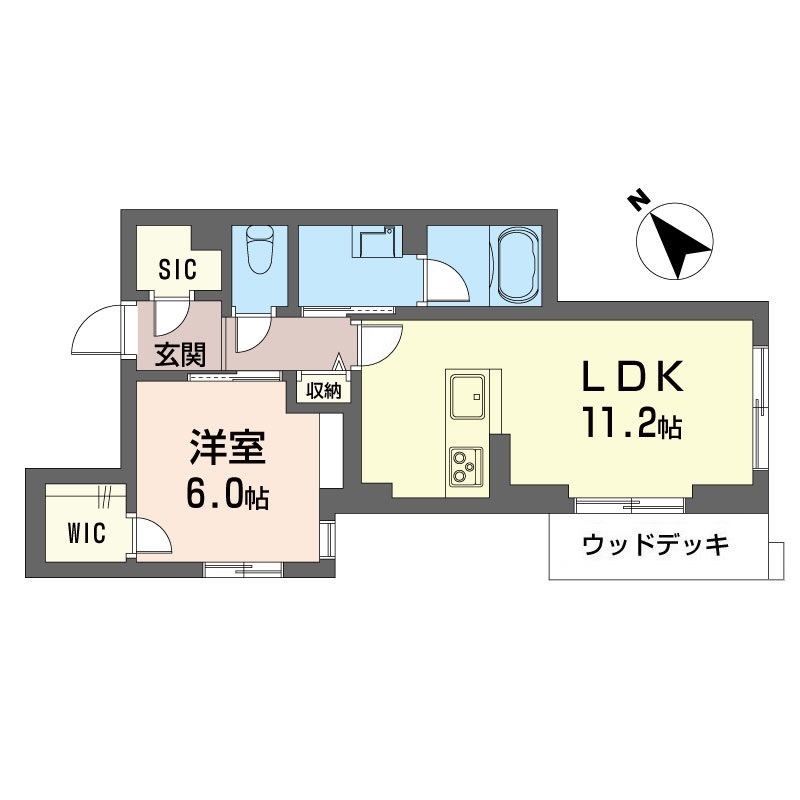 ブレイブブロッサム　丸山台の間取り