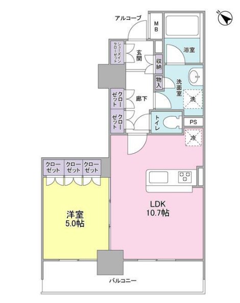 LaSante五反田の間取り