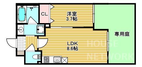 シュエットメゾン綾小路の間取り