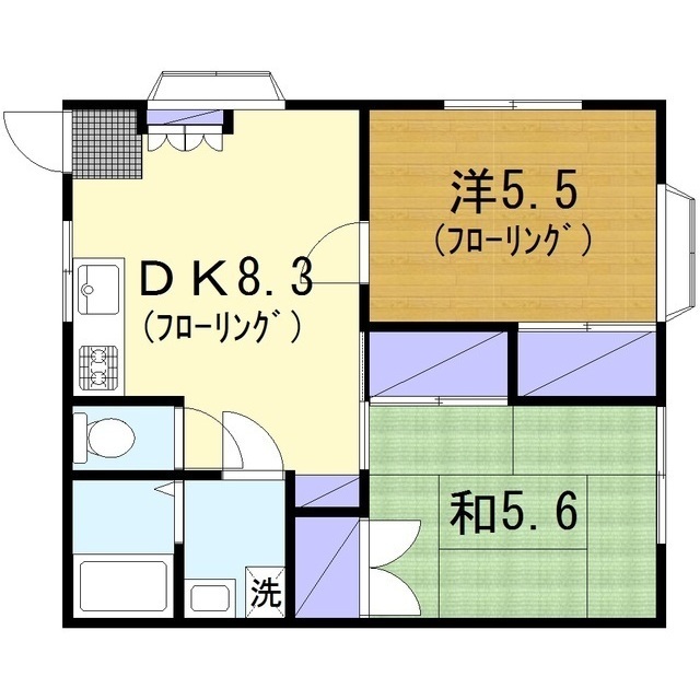 セゾン長沼Ｂの間取り