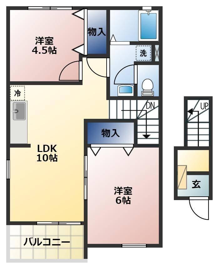 アプローズ参番館の間取り