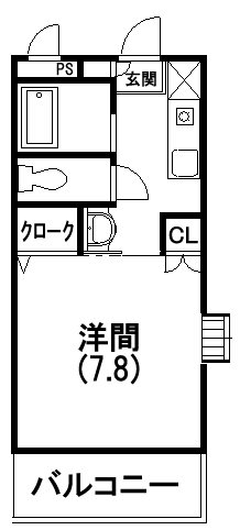 恵愛ハイツの間取り