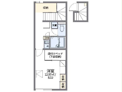 レオパレス竹林の間取り