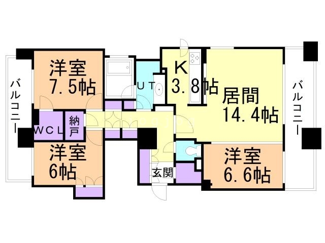 パークホームズ知事公館フォレストレジデンスの間取り