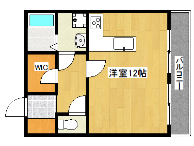 神戸市東灘区御影塚町のマンションの間取り