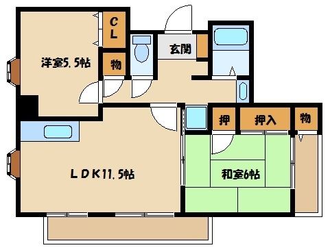 さいたま市浦和区元町のマンションの間取り