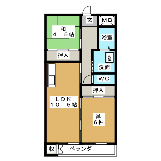 マンション木村の間取り