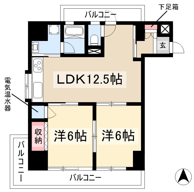 荘苑南久屋の間取り