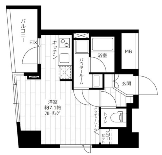 ステージファースト上野の間取り