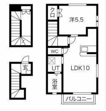 プラスＲの間取り