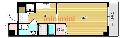 茨木市中津町のマンションの間取り