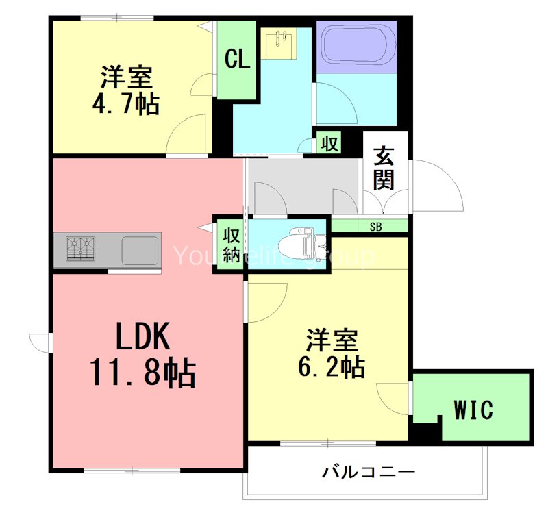 コート辻堂の間取り