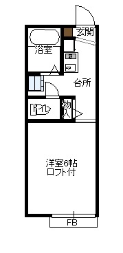 サンシャイン　A棟の間取り