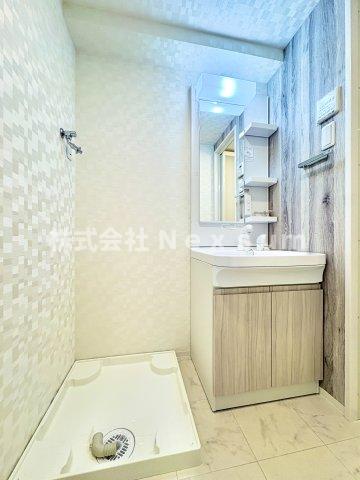 洗面設備　広い洗面スペース