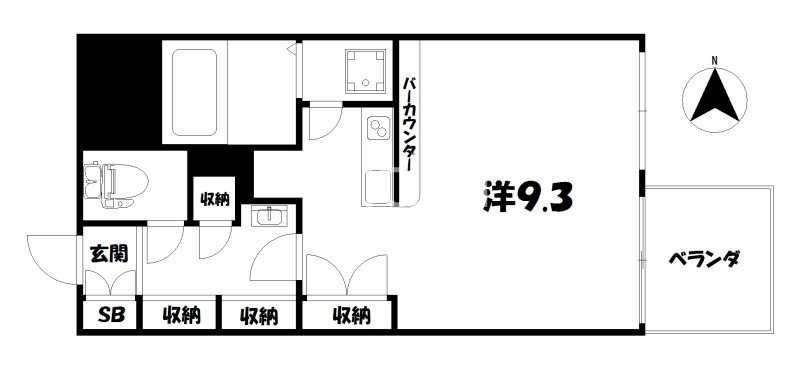 第47長栄フォルム御幸町の間取り