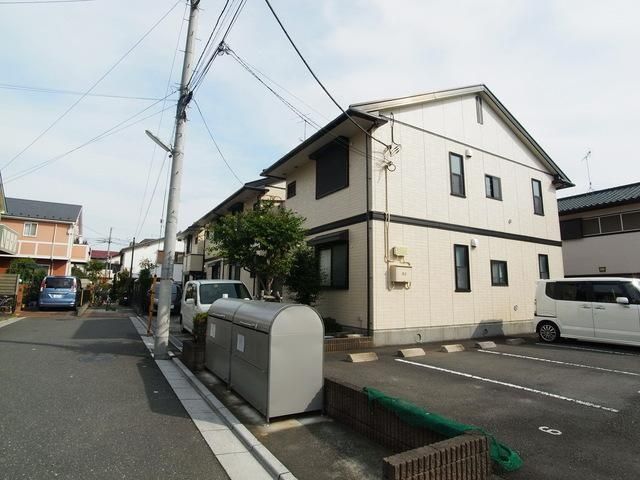 【武蔵村山市大南のアパートの建物外観】