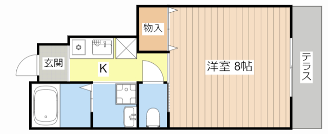 甲賀市水口町山のアパートの間取り