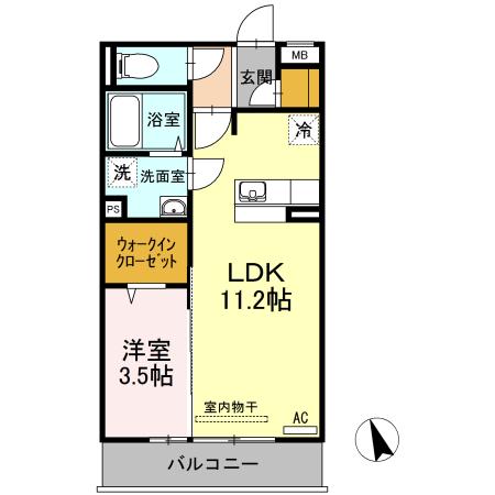 ウィルコート潮音町 C棟の間取り